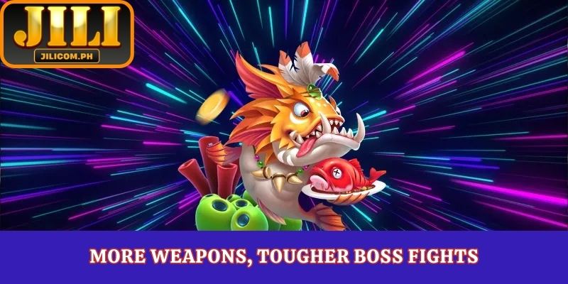 More weapons, tougher boss fights